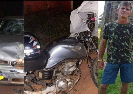 Motociclista morre em acidente com carro na MS-145, em Deodápolis